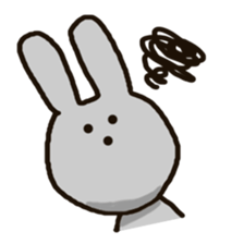 Because rabbit. sticker #3065559