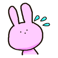 Because rabbit. sticker #3065560