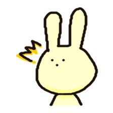Because rabbit. sticker #3065561