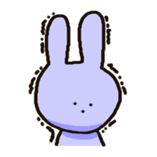 Because rabbit. sticker #3065562