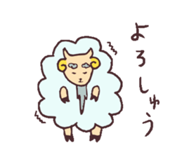 Sticker of sheep sticker #3065803