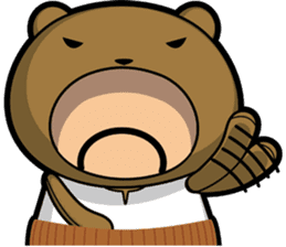 Small middle-aged man(bear costume)jpnVr sticker #3065965