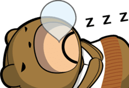 Small middle-aged man(bear costume)jpnVr sticker #3065971