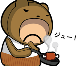 Small middle-aged man(bear costume)jpnVr sticker #3065974