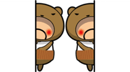 Small middle-aged man(bear costume)jpnVr sticker #3065997