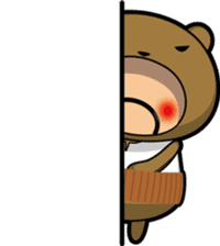 Small middle-aged man(bear costume)jpnVr sticker #3065999