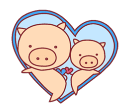 Love Love Pig sticker #3066567