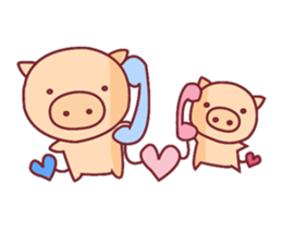 Love Love Pig sticker #3066569