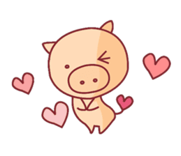 Love Love Pig sticker #3066583