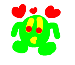 Green ball -kun sticker #3066972