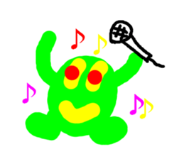 Green ball -kun sticker #3066987