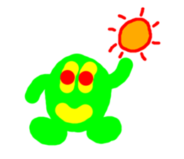 Green ball -kun sticker #3066989