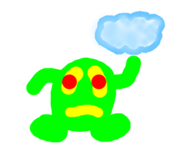 Green ball -kun sticker #3066990