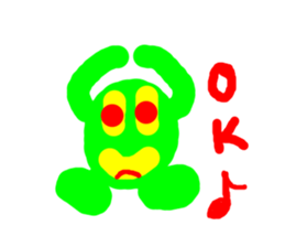 Green ball -kun sticker #3066993