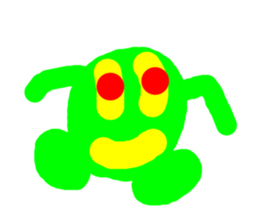 Green ball -kun sticker #3066995