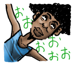 Men of Afro sticker #3067103