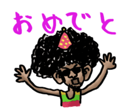 Men of Afro sticker #3067107