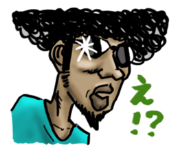 Men of Afro sticker #3067121