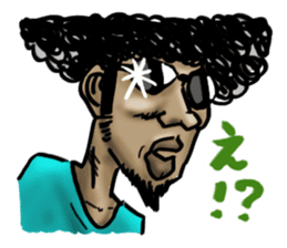 Men of Afro sticker #3067121
