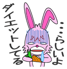 A gossipy rabbit. sticker #3067289