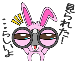 A gossipy rabbit. sticker #3067308