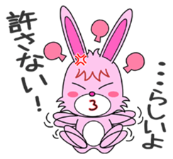A gossipy rabbit. sticker #3067313