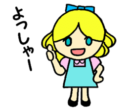 Beth with blue eyes sticker #3067806