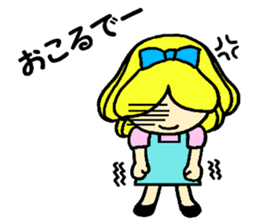 Beth with blue eyes sticker #3067807