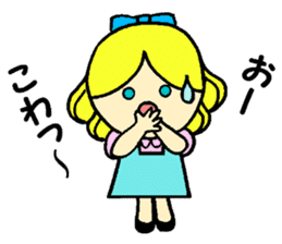 Beth with blue eyes sticker #3067808