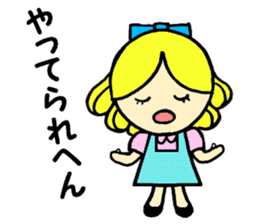 Beth with blue eyes sticker #3067819