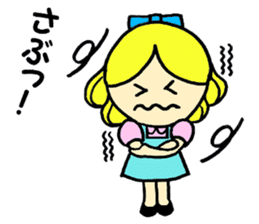 Beth with blue eyes sticker #3067822