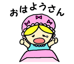 Beth with blue eyes sticker #3067823