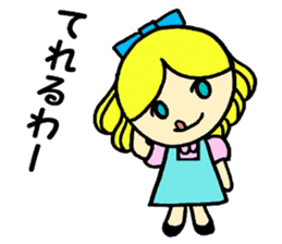 Beth with blue eyes sticker #3067825