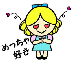 Beth with blue eyes sticker #3067826