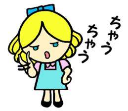 Beth with blue eyes sticker #3067827