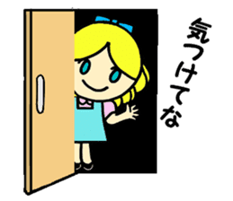 Beth with blue eyes sticker #3067828