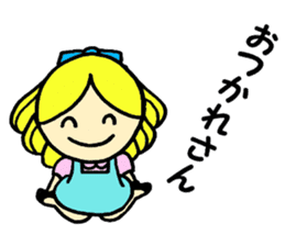 Beth with blue eyes sticker #3067830