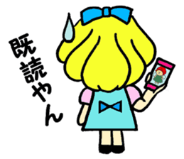 Beth with blue eyes sticker #3067831