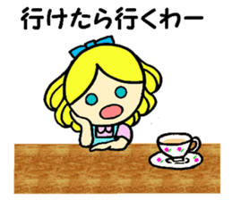 Beth with blue eyes sticker #3067832