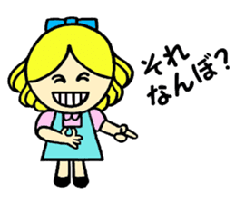 Beth with blue eyes sticker #3067834