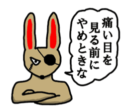 Rabbit's monologue sticker #3068483
