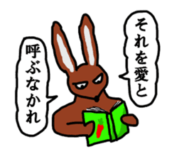 Rabbit's monologue sticker #3068499