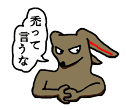 Rabbit's monologue sticker #3068505