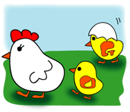 Animal balloon land sticker #3070320