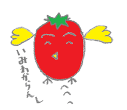 Eggplant bird & tomato bird sticker #3070728