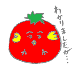 Eggplant bird & tomato bird sticker #3070733