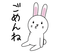 Apologize rabbit sticker #3071100