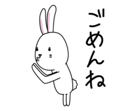 Apologize rabbit sticker #3071101