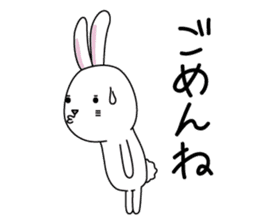 Apologize rabbit sticker #3071102