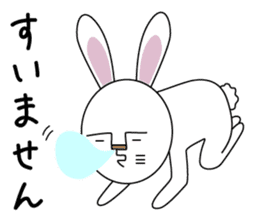 Apologize rabbit sticker #3071106
